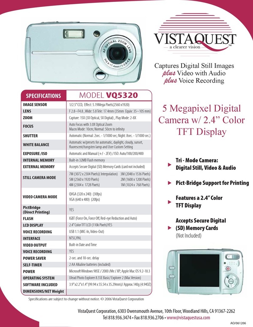 VistaQuest VQ5320 Specification sheet VistaQuest VQ5320 Specification sheet