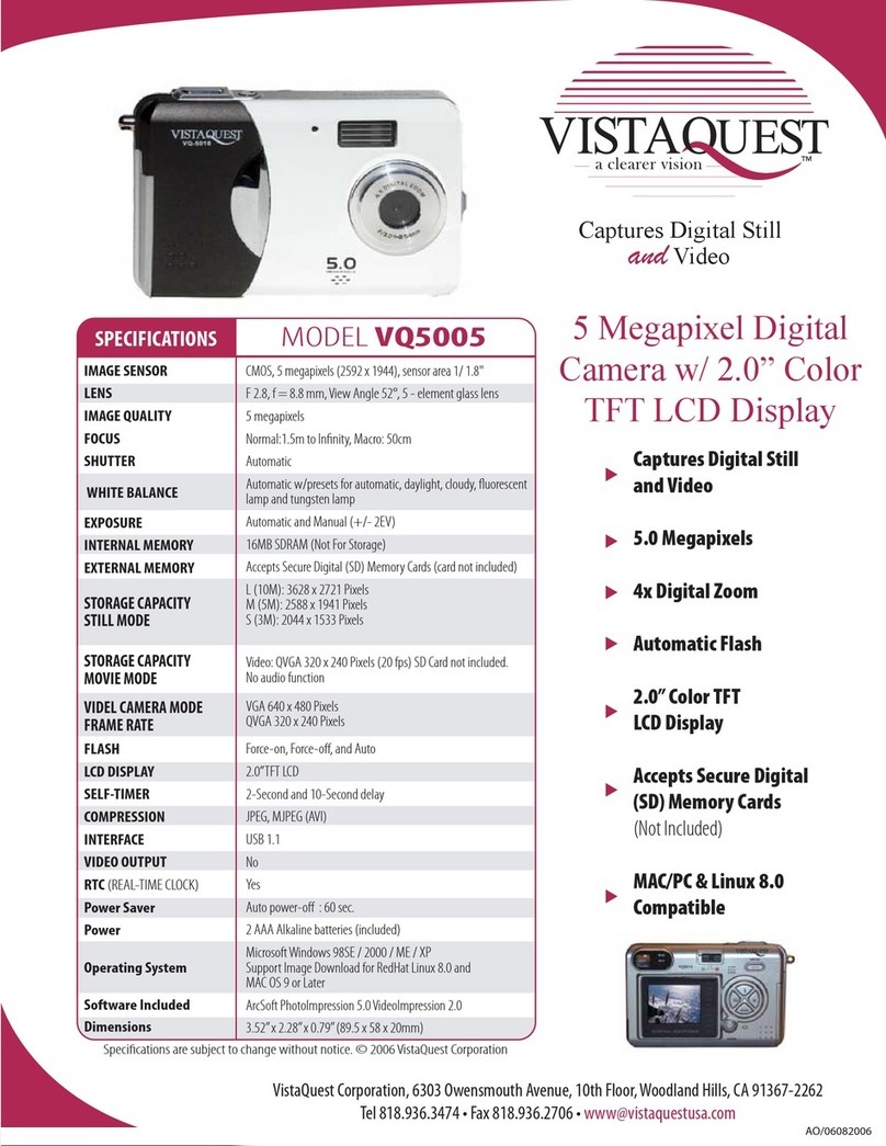 VistaQuest VQ5005 User manual