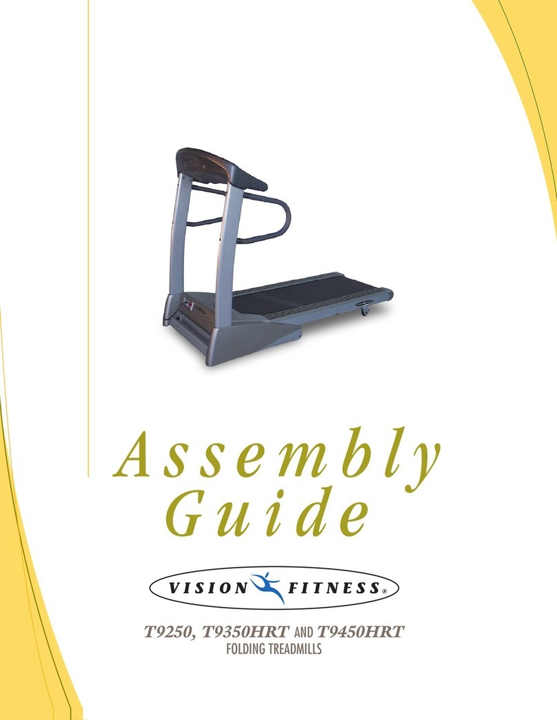Vision Fitness Folding Treadmill. T9350HRT T9350HRT Assembly guide Vision Fitness Folding Treadmill. T9350HRT T9350HRT Assembly guide