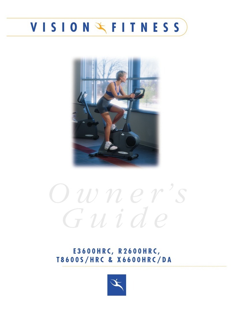 Vision Fitness E3600HRC owner's guide Vision Fitness E3600HRC owner's guide