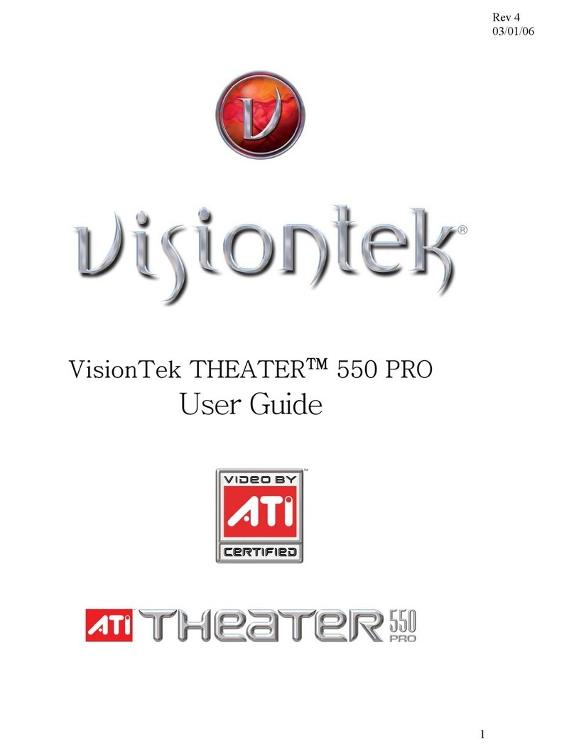 VisionTek Theater 550 PRO User manual