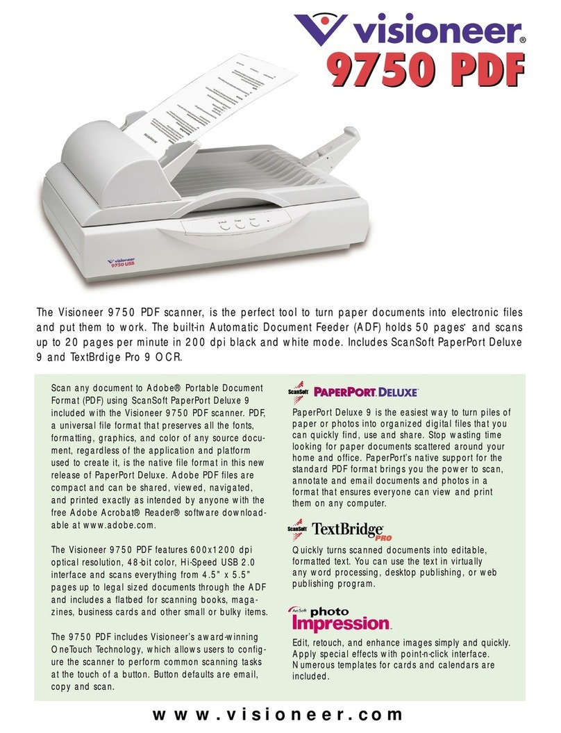 Visioneer 9750 PDF User manual