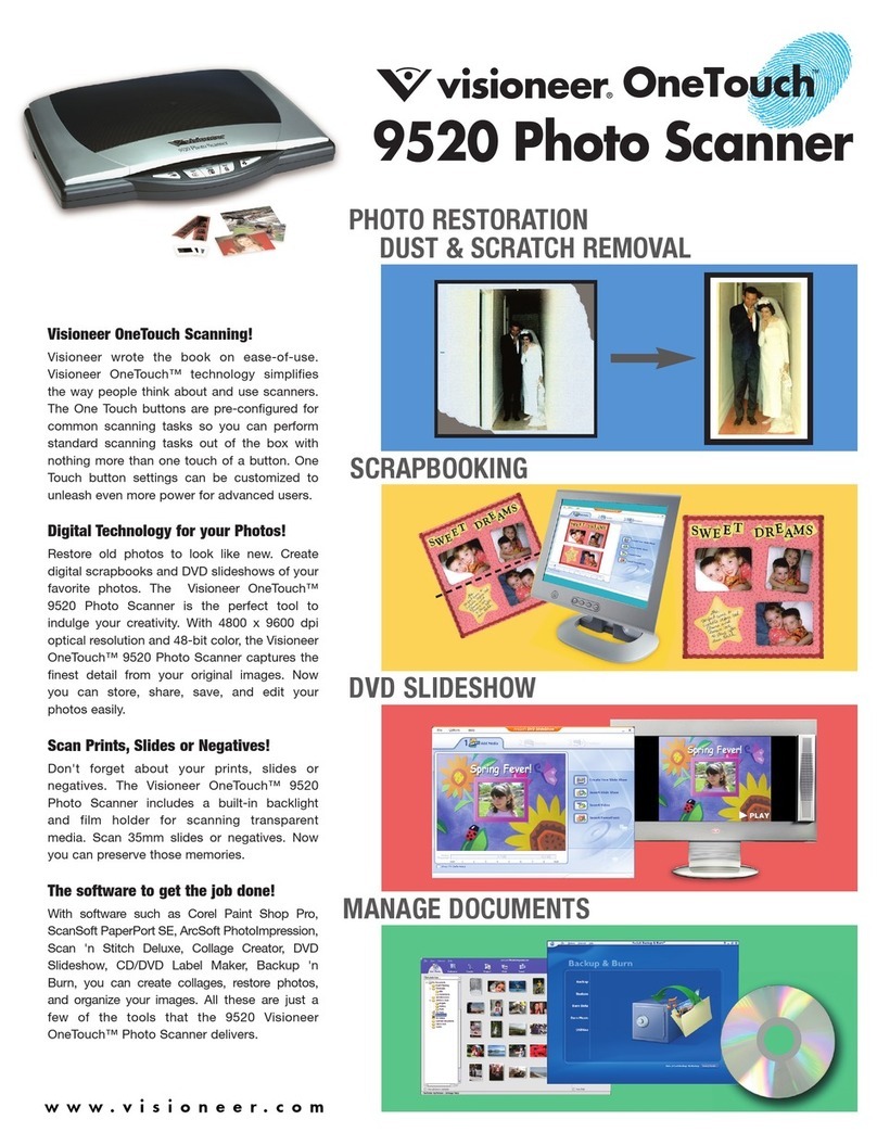 Visioneer OneTouch 9520 Brochure & specs