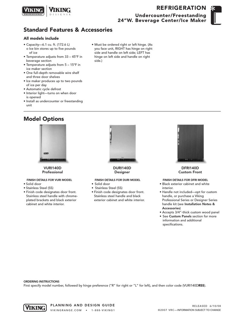 Viking Designer DURI140D User manual