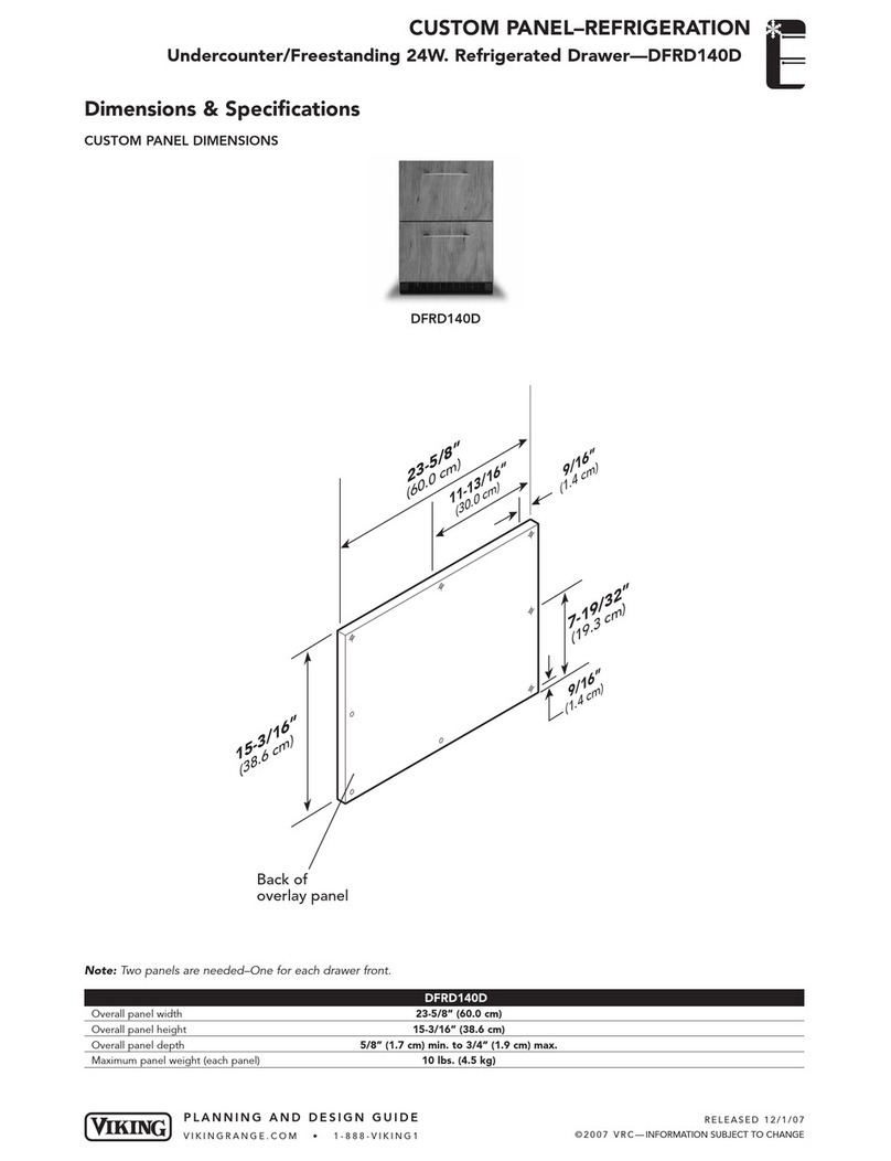 Viking DFRD140D User guide