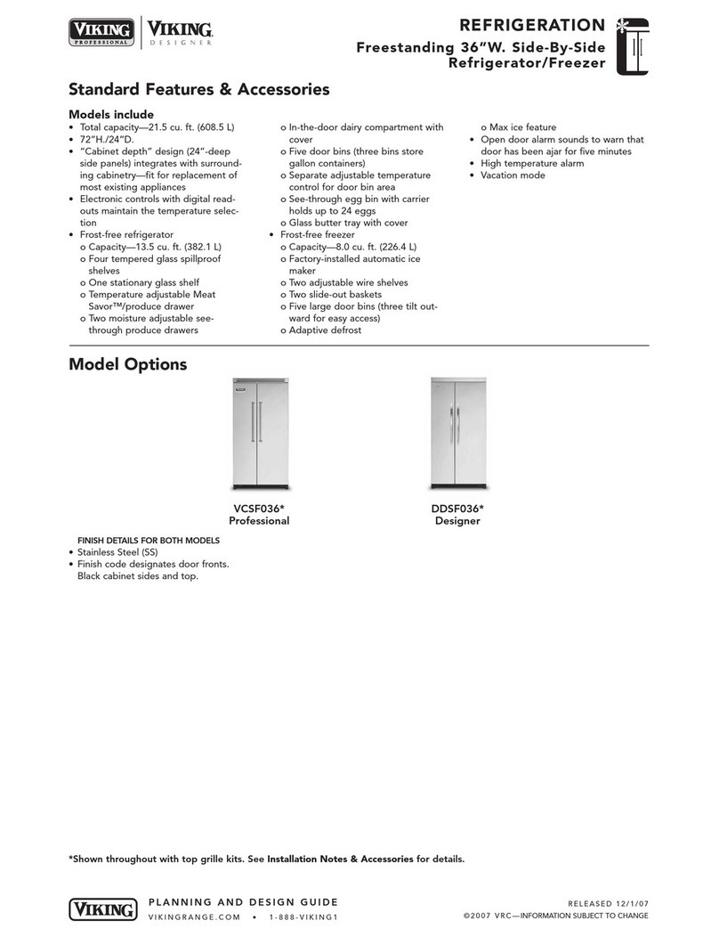 Viking DDSF036D User manual