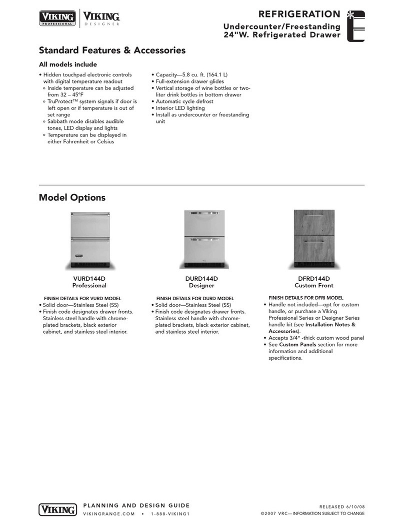 Viking Designer DFRD144D User manual Viking Designer DFRD144D User manual