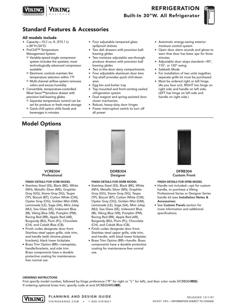 Viking Designer DDRB304 User manual