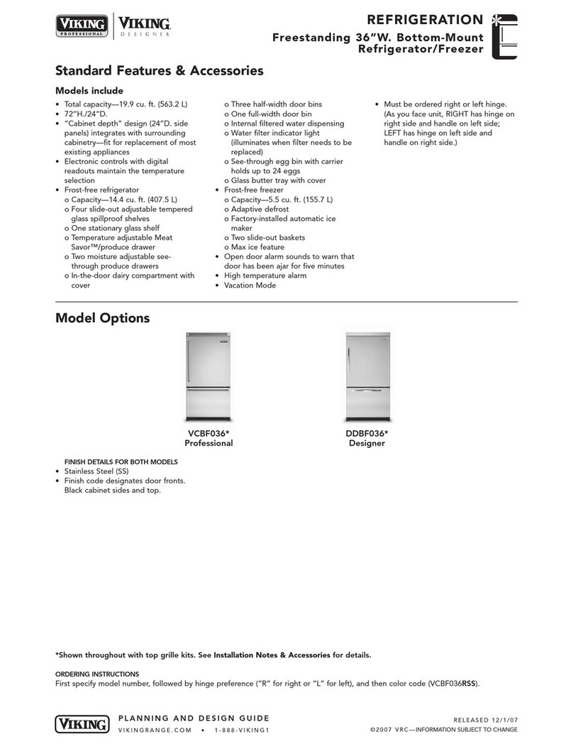 Viking DDBF036* User manual