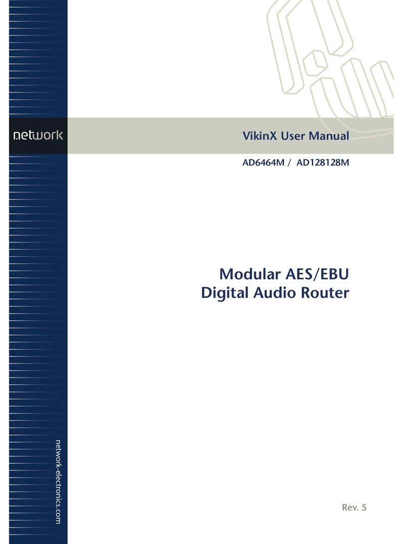 Network Electronics VikinX AD128128M User manual