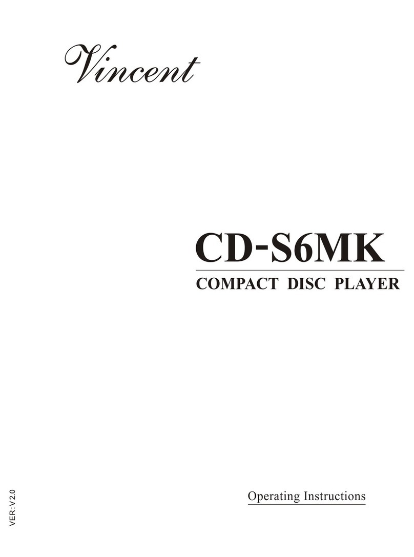 VINCENT CD-S6MK operating instructions