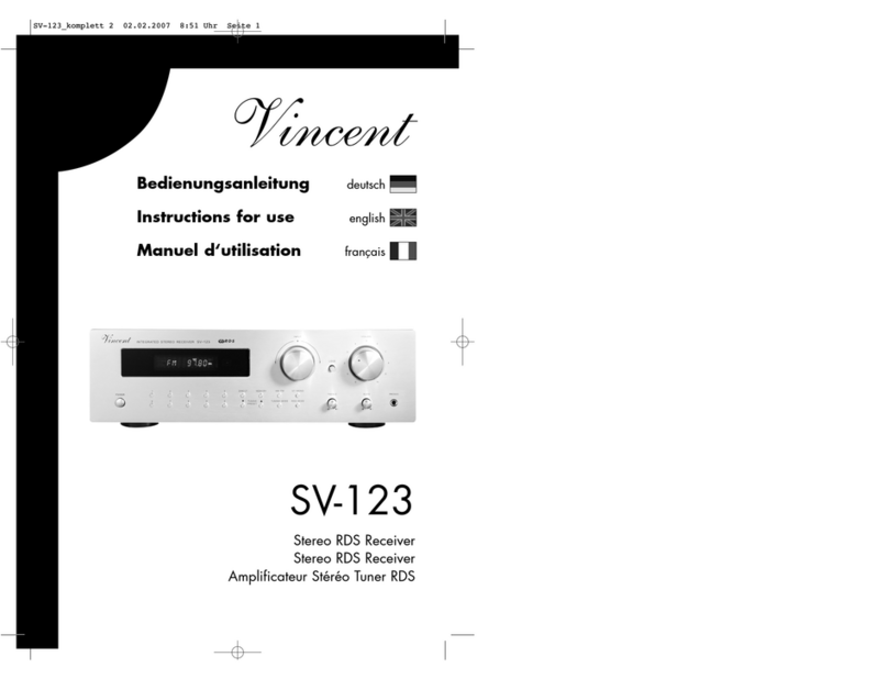 VINCENT SV-123 Instructions for use