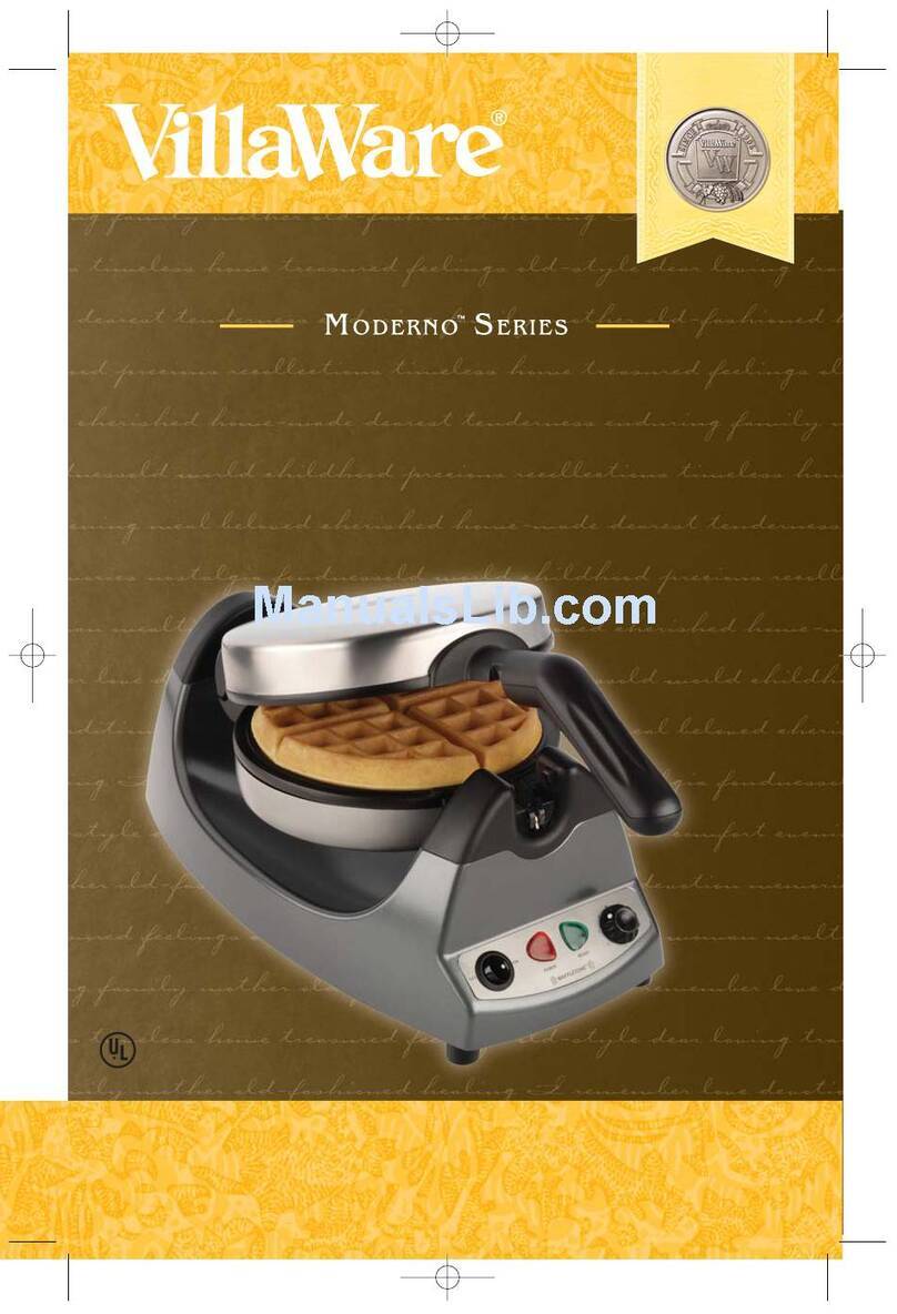 Villaware BELGIAN WAFFLER Quick guide Villaware BELGIAN WAFFLER Quick guide