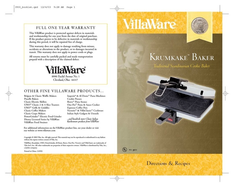 Villaware 3900 Manual