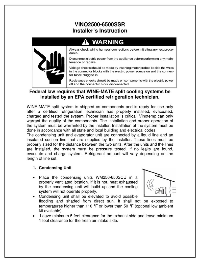 Vinotemp WINE-MATE VINO-2500SSR installation instructions