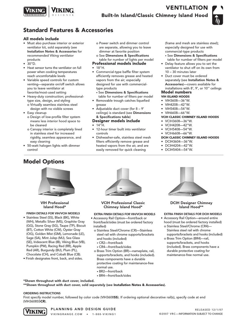 Viking DCIH User manual
