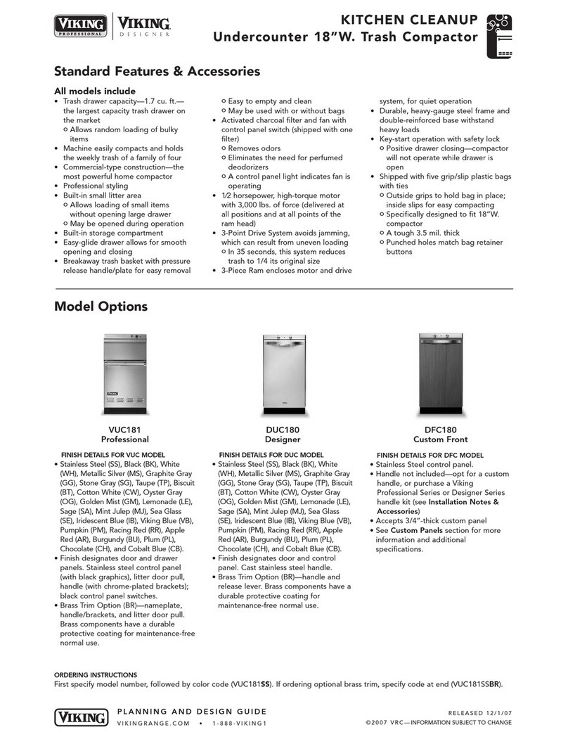 Viking Designer DFC180 User manual
