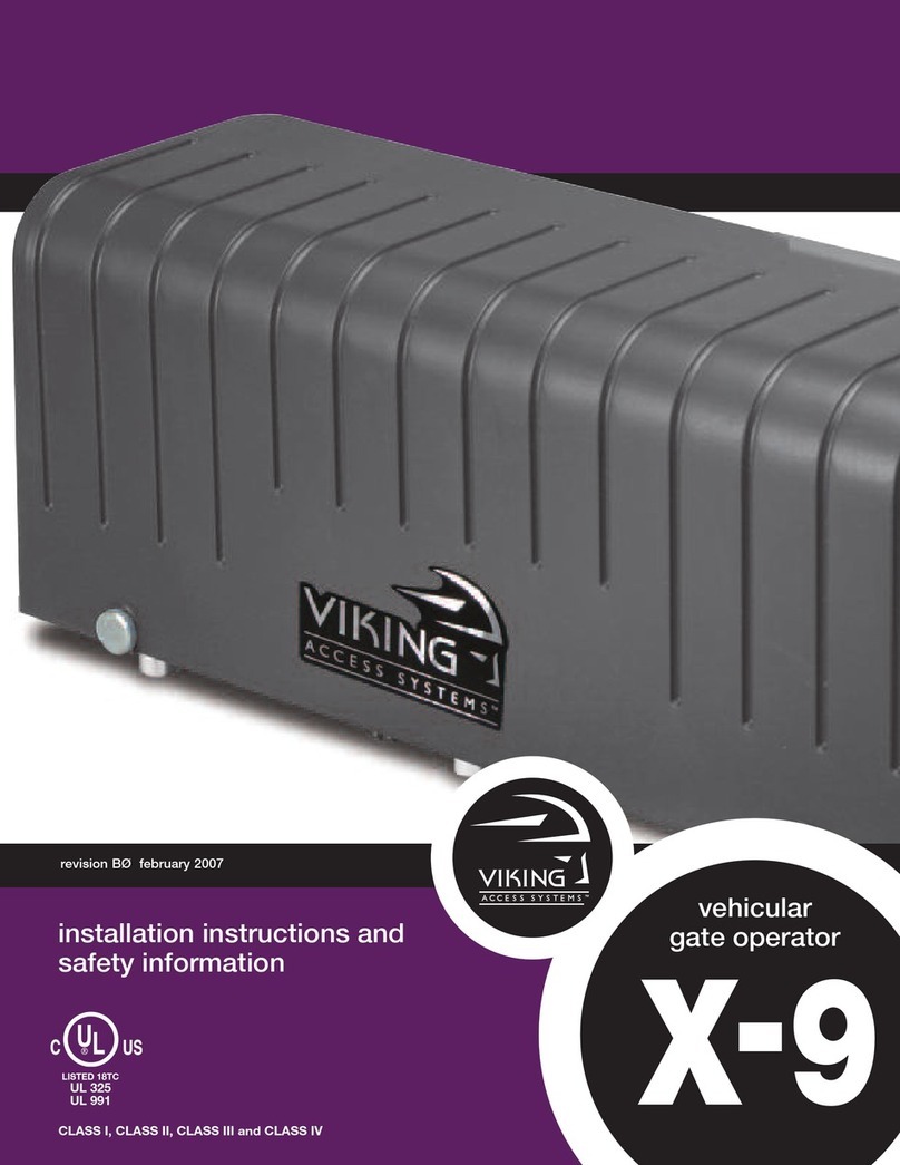 Viking Access Systems Vehicular Gate Opener UL 991 User manual