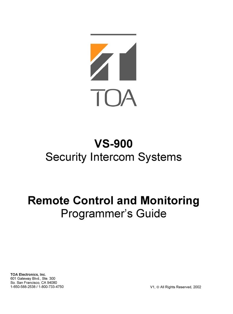 Toa VS-900 Manual