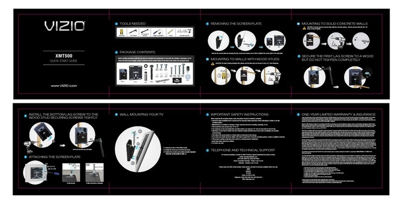 Vizio XMT500 quick start guide