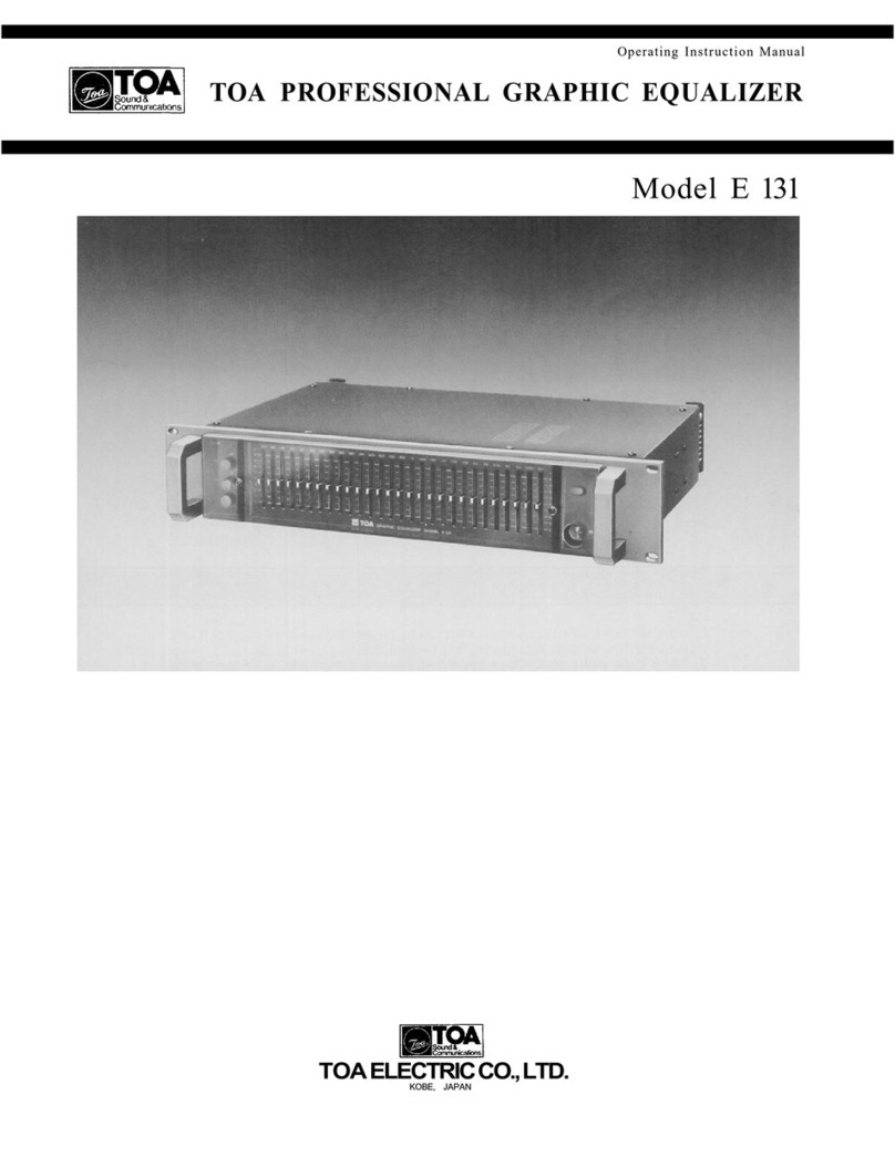 Toa E 131 Operating instructions manual