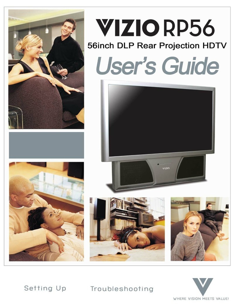Vizio RP56 - 56" Rear Projection TV user guide Vizio RP56 - 56" Rear Projection TV user guide