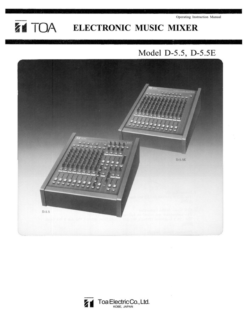 Toa D-5.5E Operating instructions manual