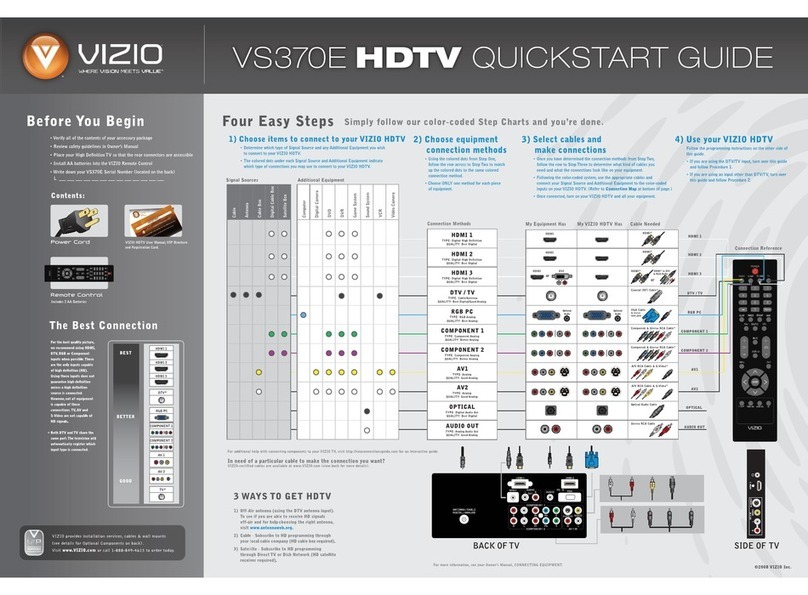 Vizio VS370E User manual