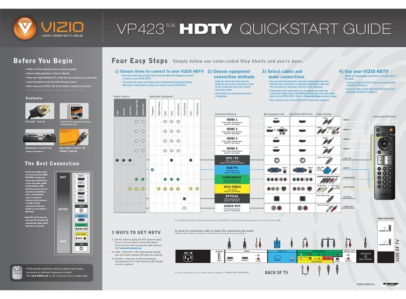 Vizio VP423 User manual