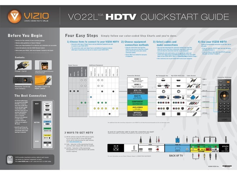 Vizio VO22L User manual