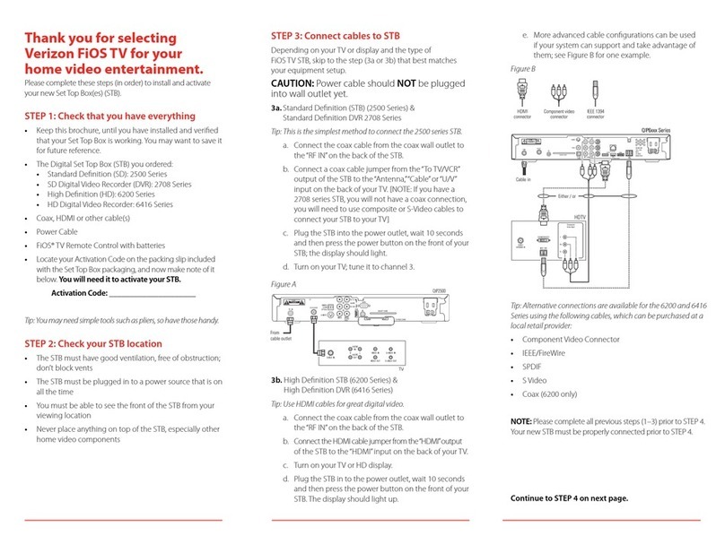 Verizon 2708 Self-Install Instructions