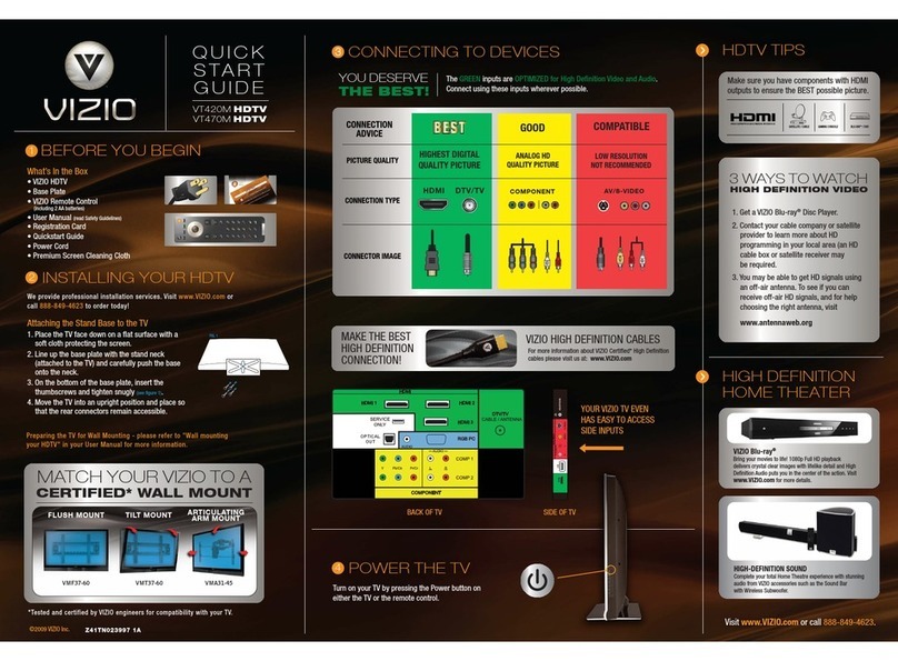 Vizio VT420M - 42" LCD TV User manual