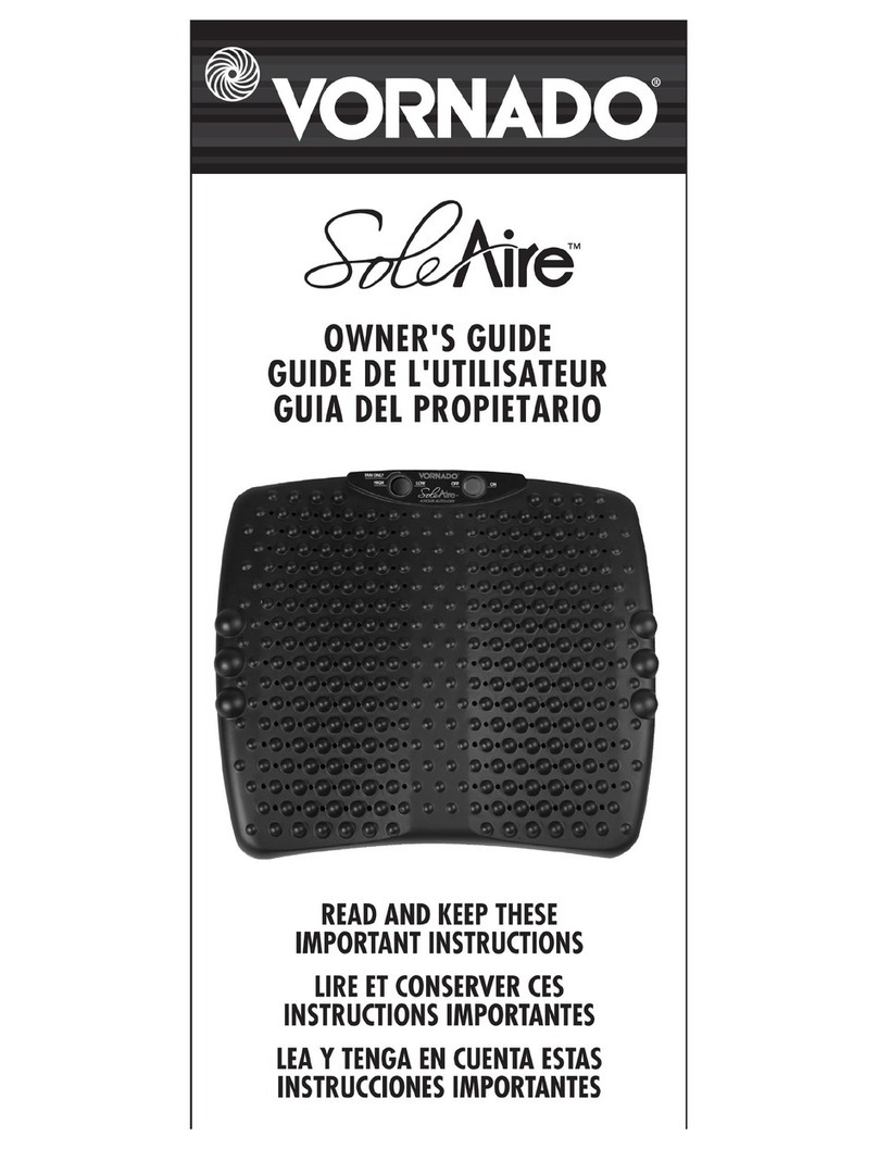 Vornado SoleAire Guia del propietario