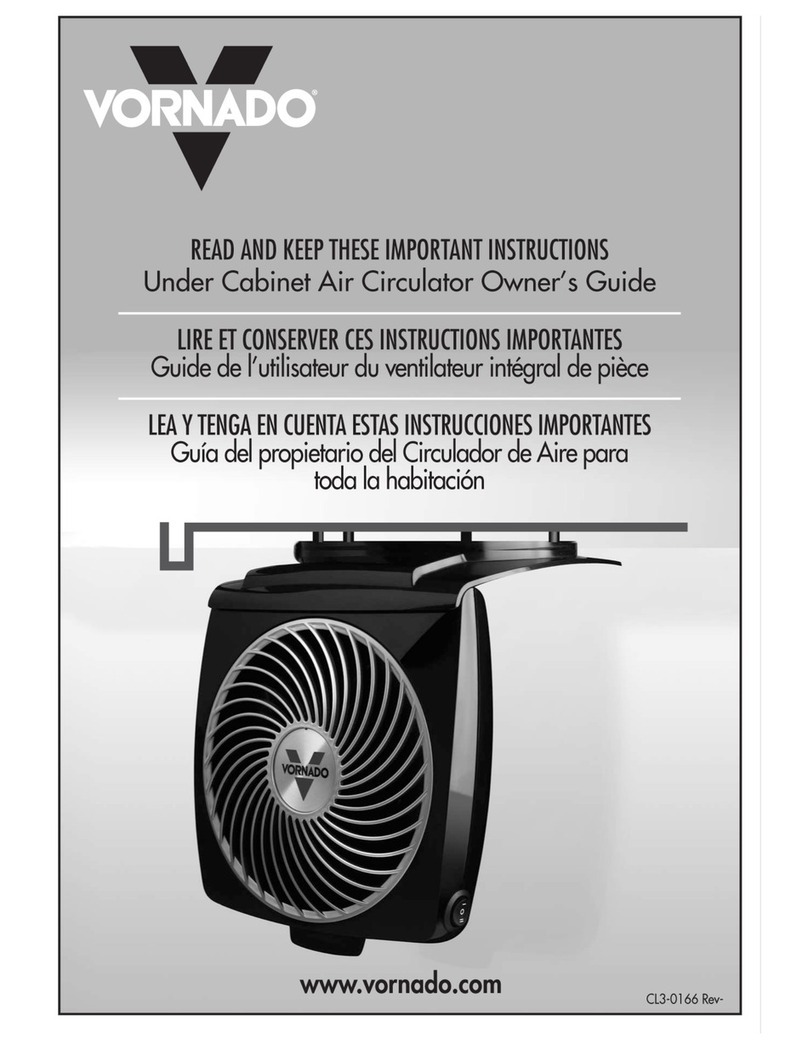 Vornado Under Cabinet Air Circulator User guide