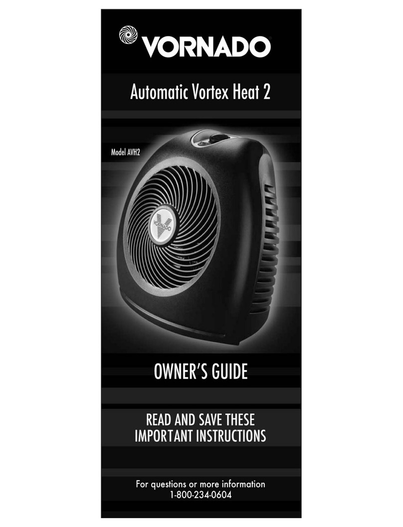 Vornado Automatic Vortex Heat AVH2 owner's guide