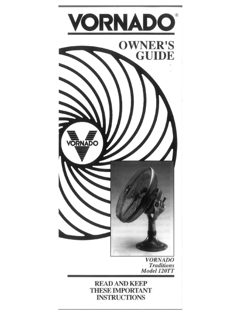 Vornado Traditions 120TT User manual Vornado Traditions 120TT User manual
