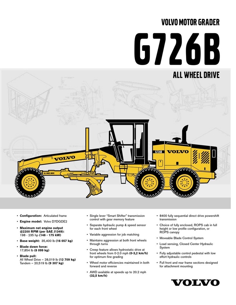 Volvo G726B Specification sheet