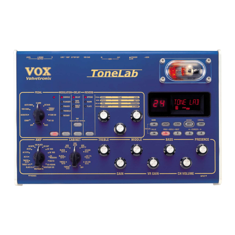 Vox E 1 User manual