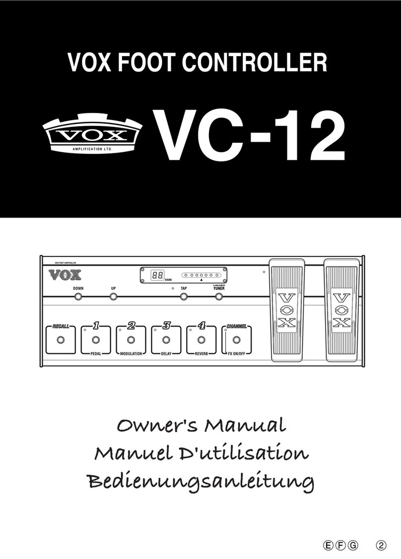 Vox EasyStart VC-12 owner's manual