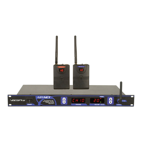 VocoPro 2.4GHz Wireless Audio System AIR-NET owner's manual VocoPro 2.4GHz Wireless Audio System AIR-NET owner's manual
