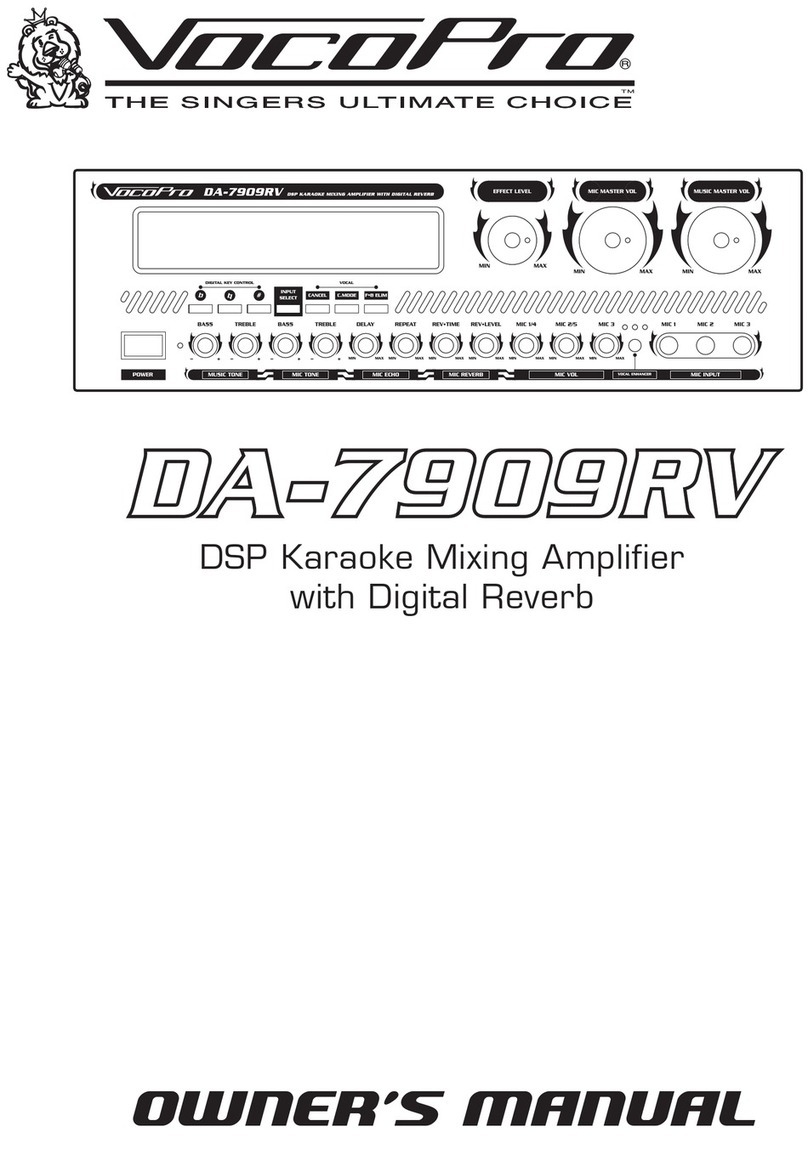 VocoPro DA-7909RV User manual