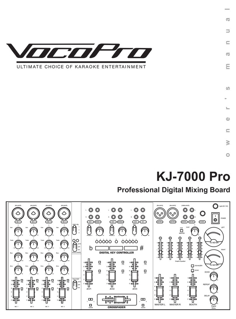 VocoPro KJ-7000 Pro User manual