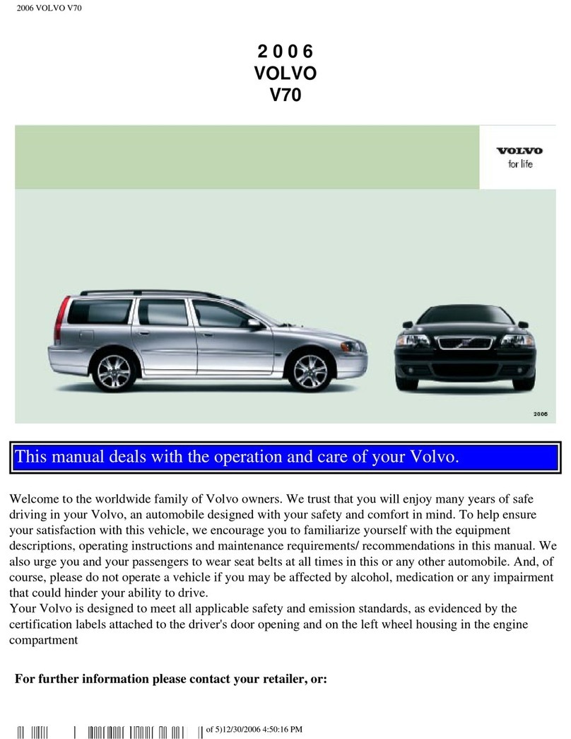 Volvo V70 SPORT User manual