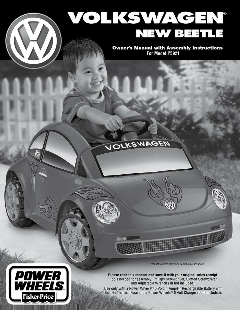 Fisher-Price POWER WHEELS P5921 Assembly and owner's manual