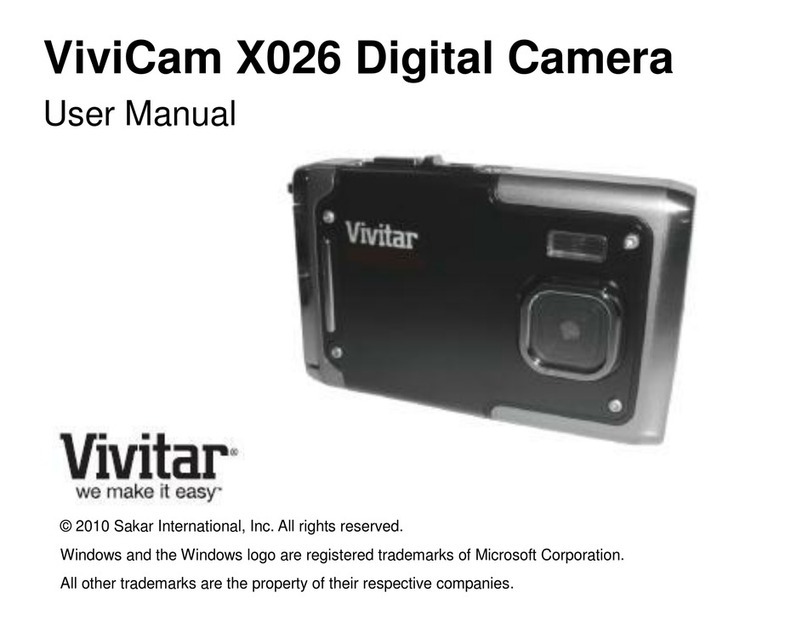 Vivitar VIVICAM X026 user manual