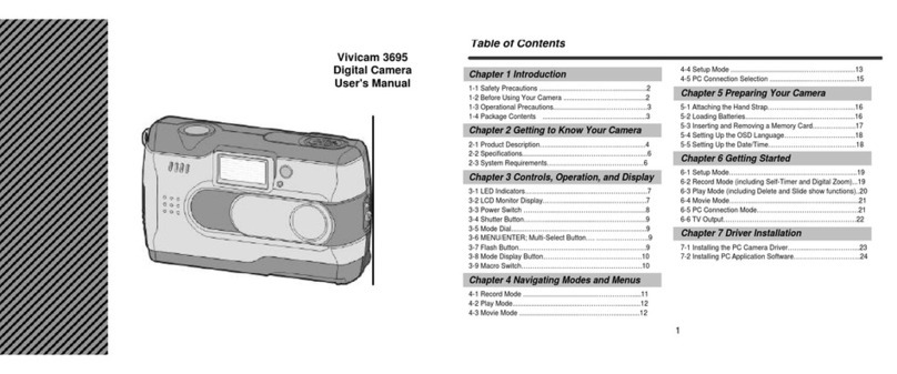 Vivitar Vivicam 3695 user manual