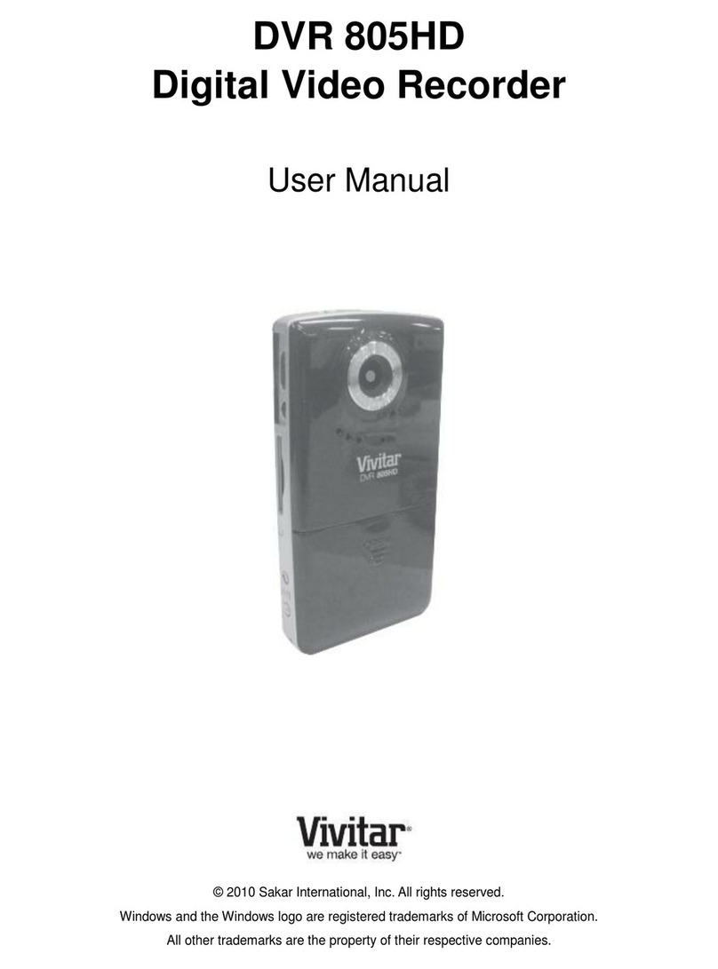 Vivitar DVR 805HD User manual
