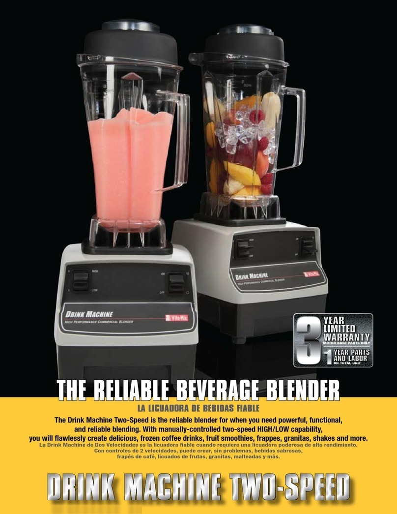 Vitamix Drink Machine Two-Speed DM Brochure & specs