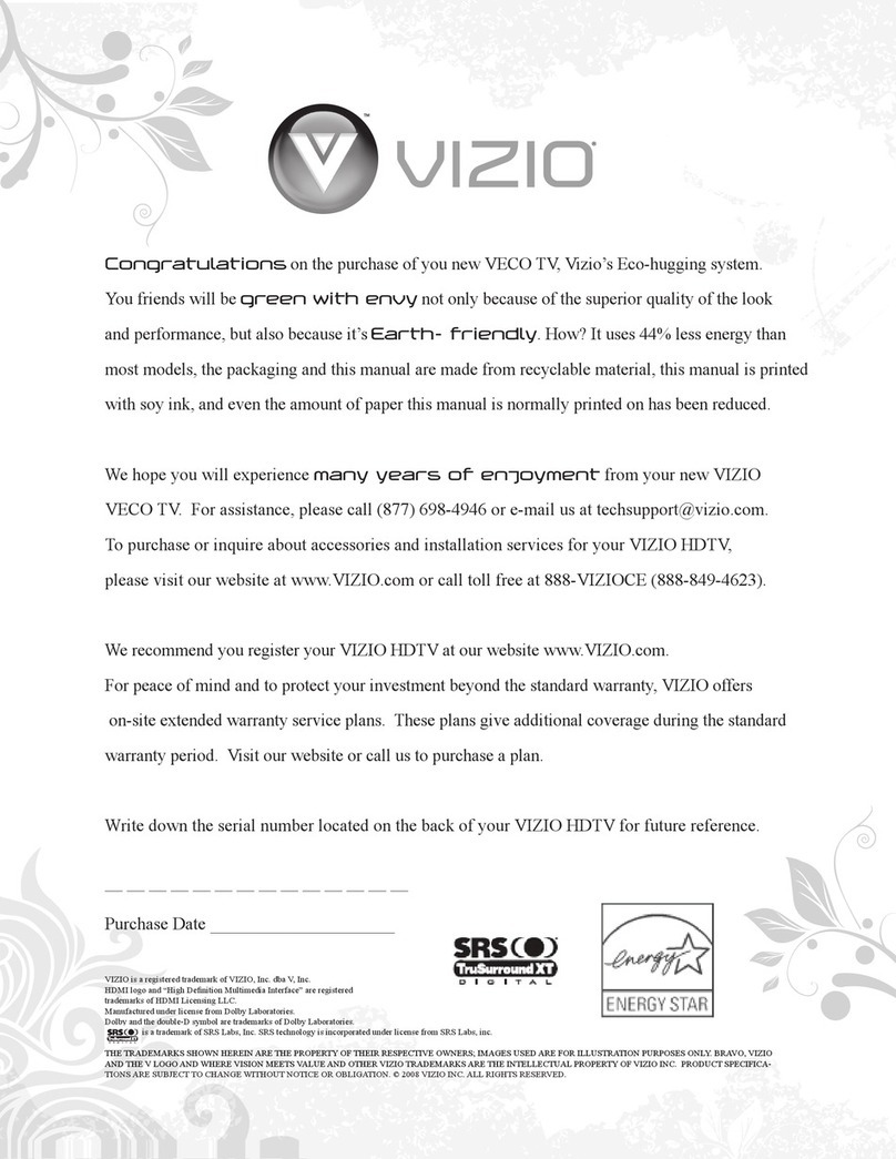 Vizio VECO320L 1A User manual