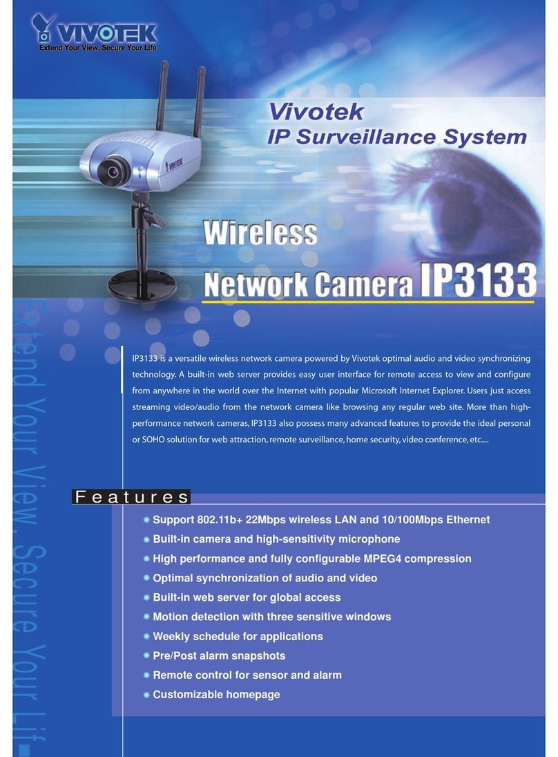 Vivotek IP3133 User manual